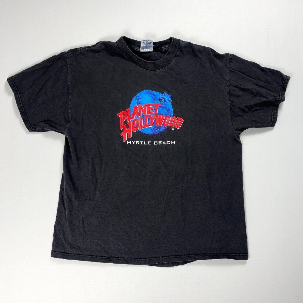 Vintage Planet Hollywood Myrtle Beach Black Sz XL 1998 SC 90s